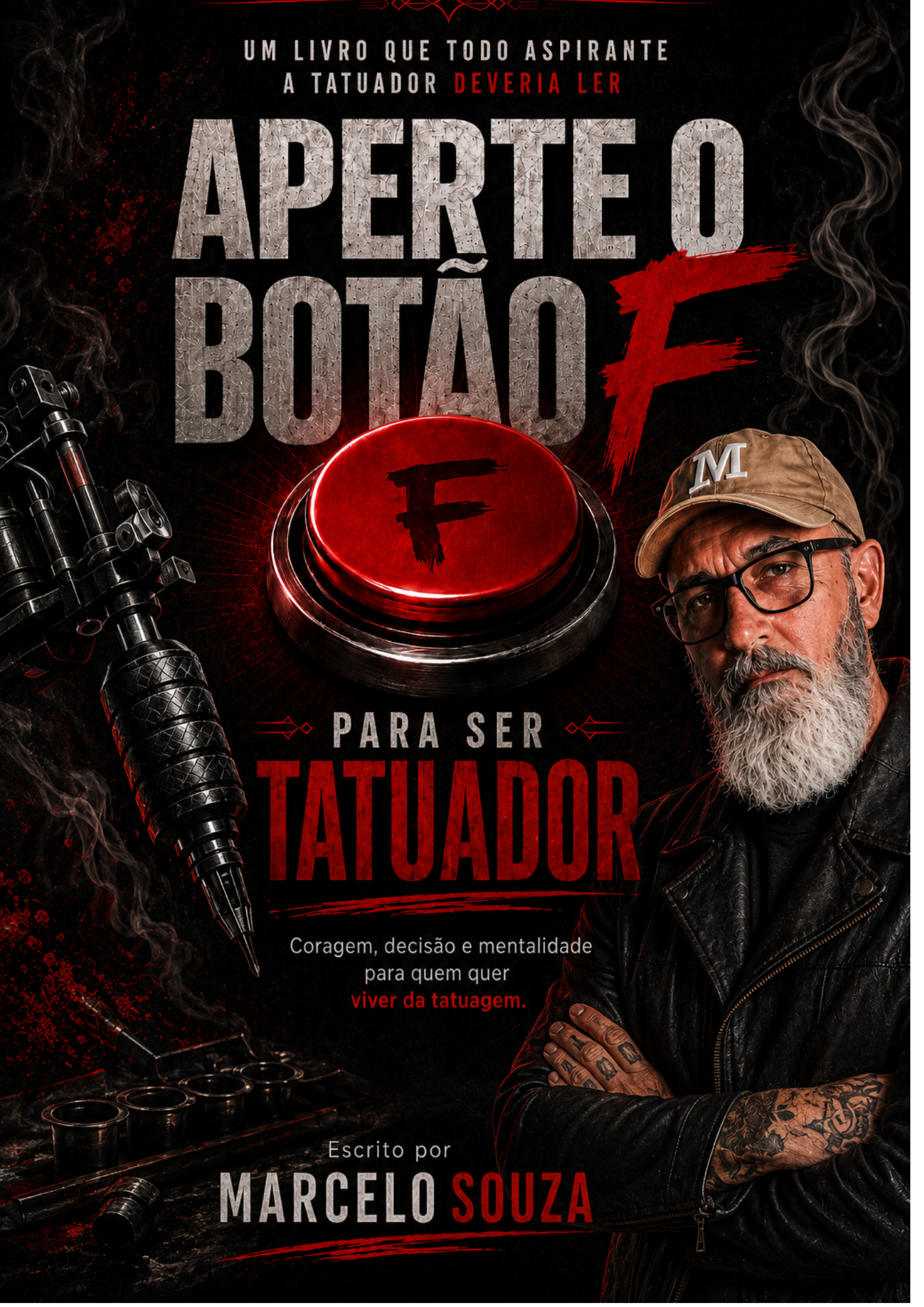 Capa do e-book Aperte o Botão F para ser Tatuador